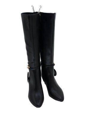 Style Co Shaniaa Pointed Toe 2in Stiletto Tall Boots Black Beauty 7.5M